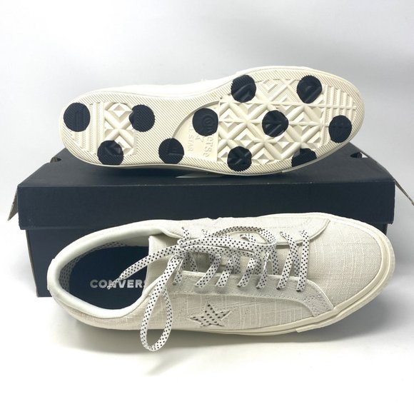 Converse 🔥SALE!🔥160622C One Star OX White Black Egret Canvas Sneaker Mens Size - Picture 2 of 10